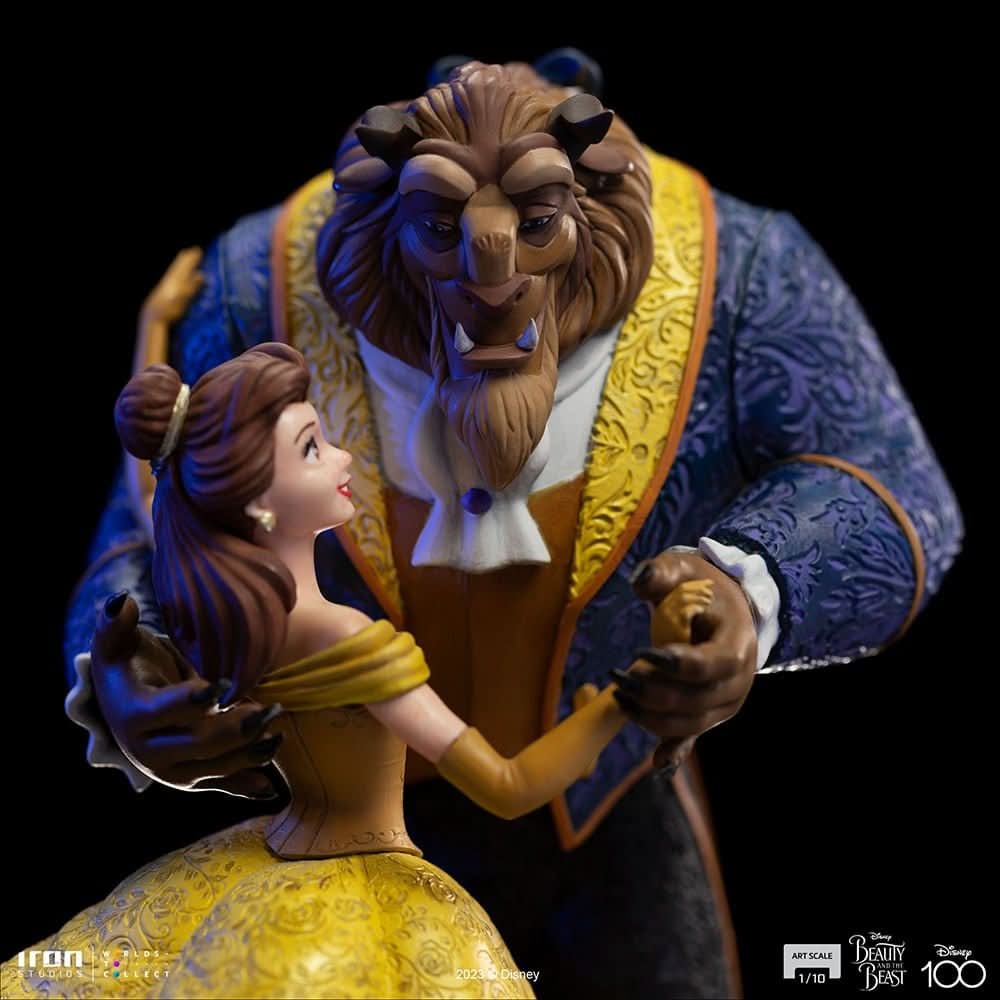 Statue Die Schöne und das Biest 100 Jahre Version - Disney 100. Jubiläum - Die Schöne und das Biest - Art Scale 1/10