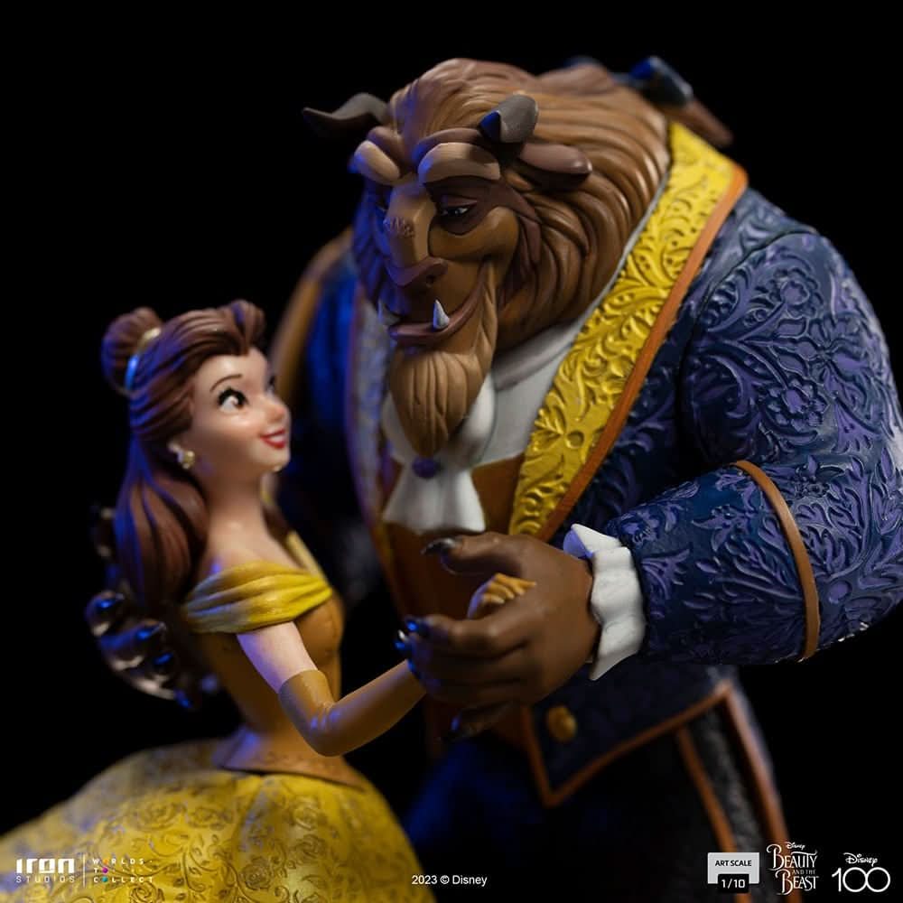 Statue Die Schöne und das Biest 100 Jahre Version - Disney 100. Jubiläum - Die Schöne und das Biest - Art Scale 1/10