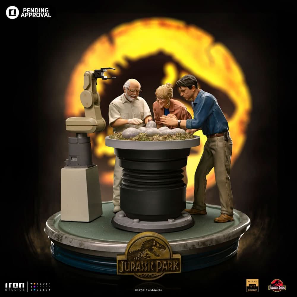 Statue Dino Hatching Deluxe - Jurassic Park - Art Scale 1/10