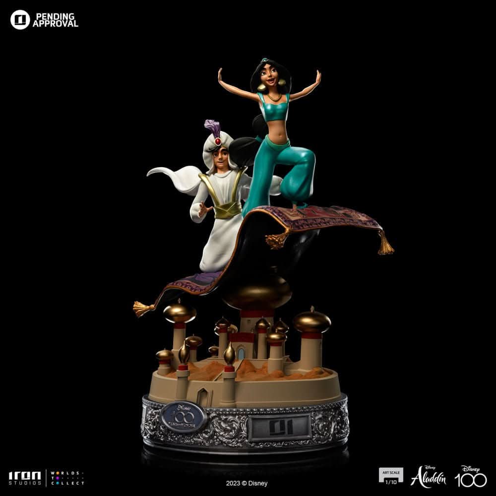 Statue Aladdin and Jasmine 100 Years Version - Disney 100th - Aladdin - Art Scale 1/10