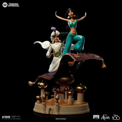 Statue Aladdin und Jasmin – Disney 100 Jahre – Art Scale 1/10