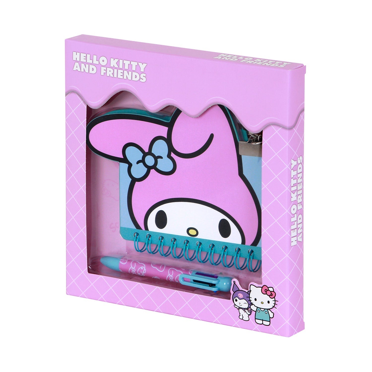Coffret Journal + Stylo 6 Couleurs Hello Kitty « My Melody Face »