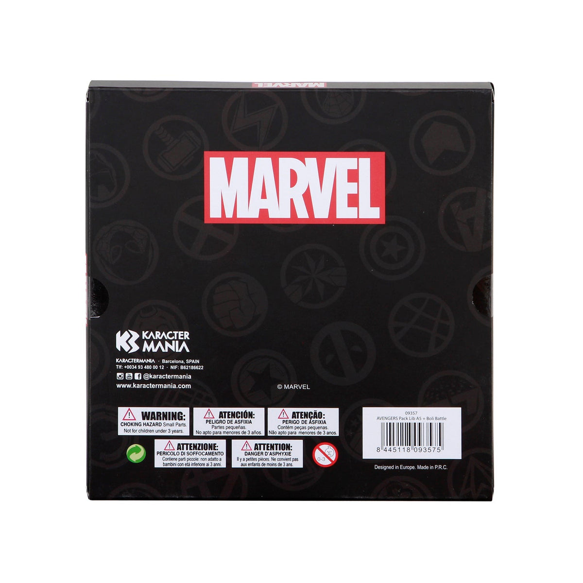 Coffret Journal + Stylo 6 Couleurs Marvel Avengers « Battle »