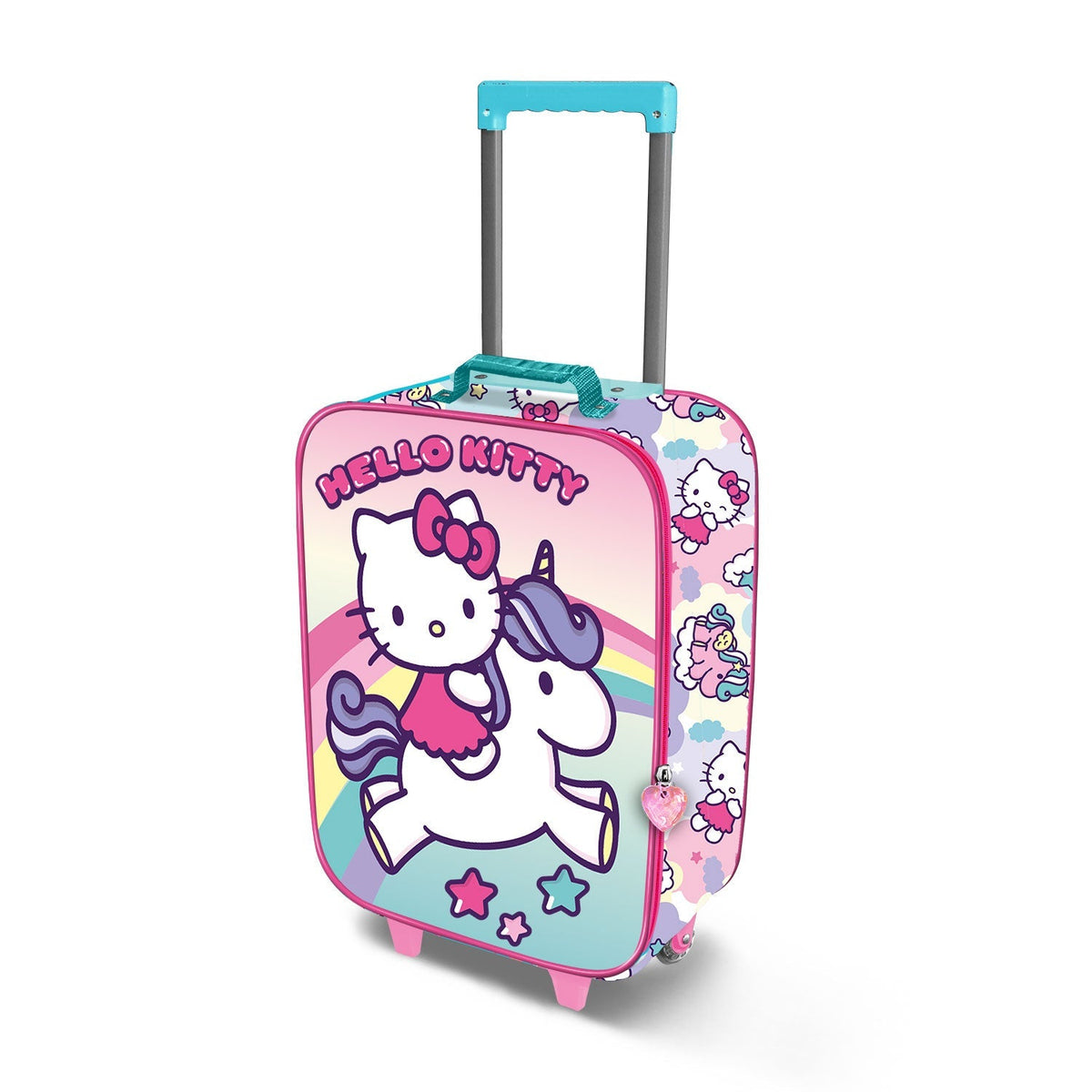 Valise à Roulettes Soft 3D Hello Kitty « Unicorn »