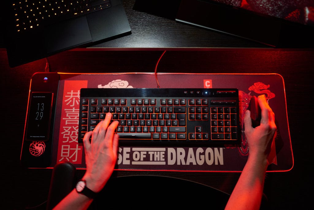 House of Dragons – Übergroße Gaming-Matte & mobiles Ladegerät