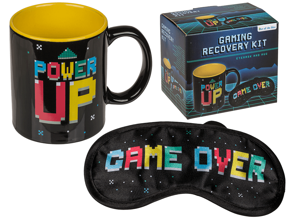 Gaming recovery kit – masque de sommeil et tasse