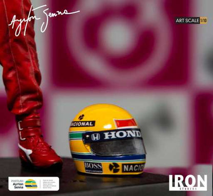 Statue Ayrton Senna 1988 Großer Preis von Japan – Kunstmaßstab 1:10