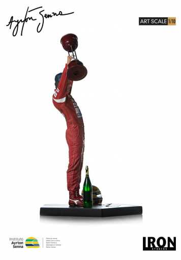 Statue Ayrton Senna 1988 Großer Preis von Japan – Kunstmaßstab 1:10