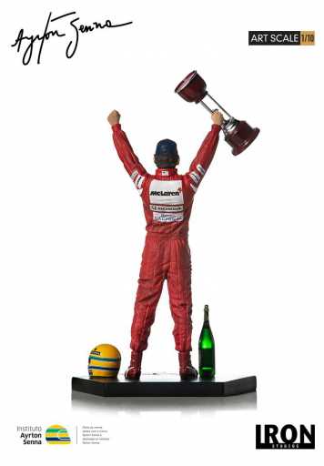 Statue Ayrton Senna 1988 Großer Preis von Japan – Kunstmaßstab 1:10