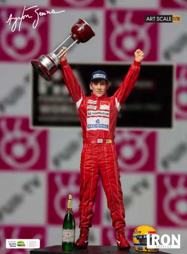 Statue Ayrton Senna 1988 Großer Preis von Japan – Kunstmaßstab 1:10