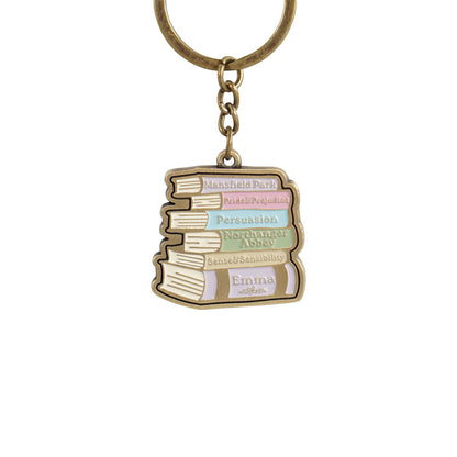 Porte-clés Jane Austen - Pile de livres