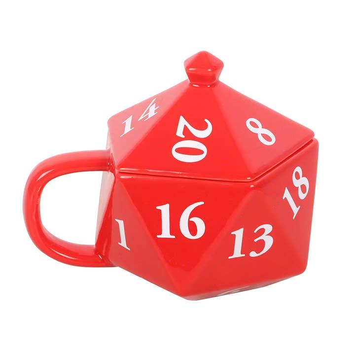 Mug 3D D20 Rouge