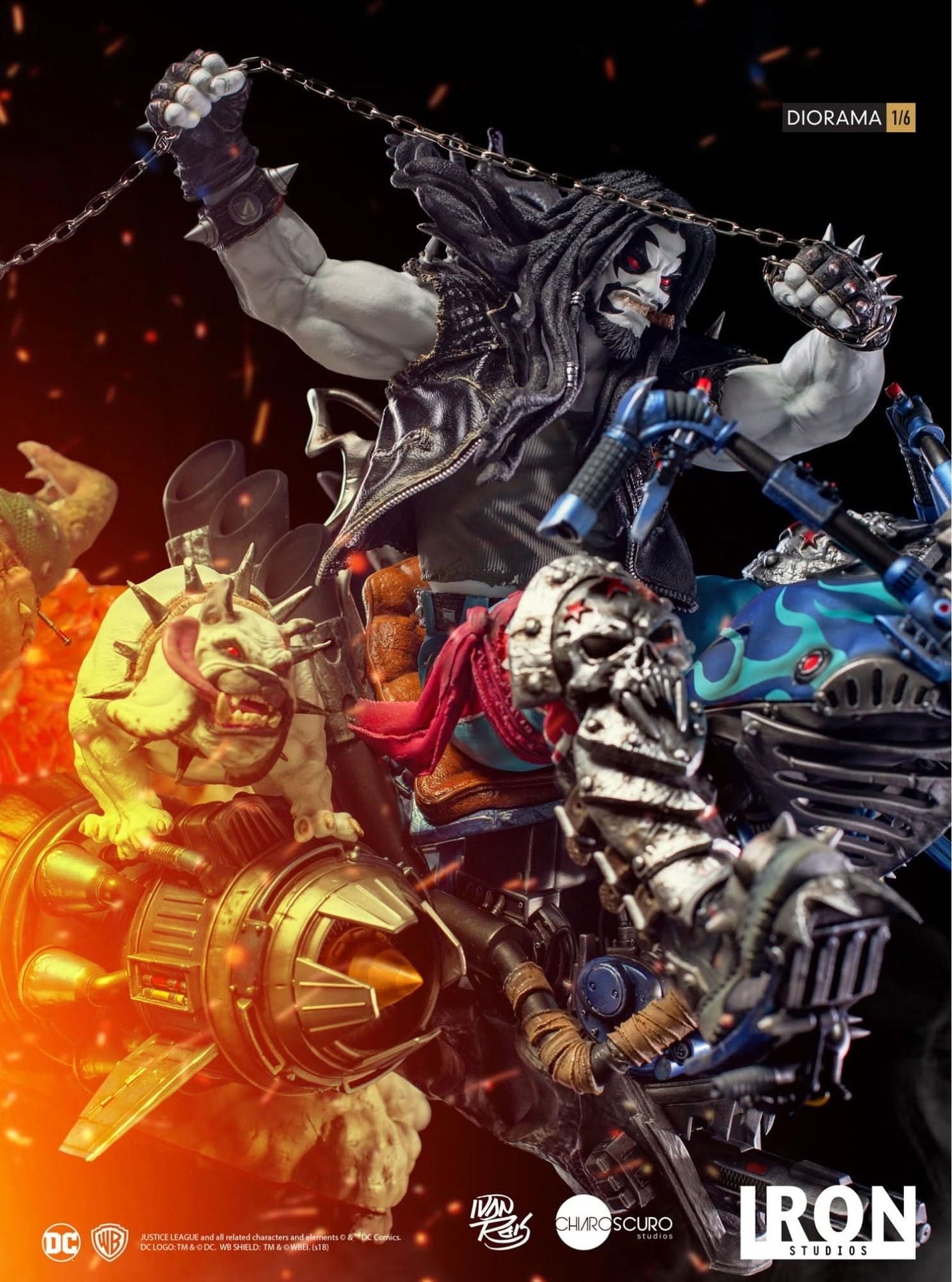 Lobo 1/6 Diorama Statue - By Ivan Reis - DC Comics