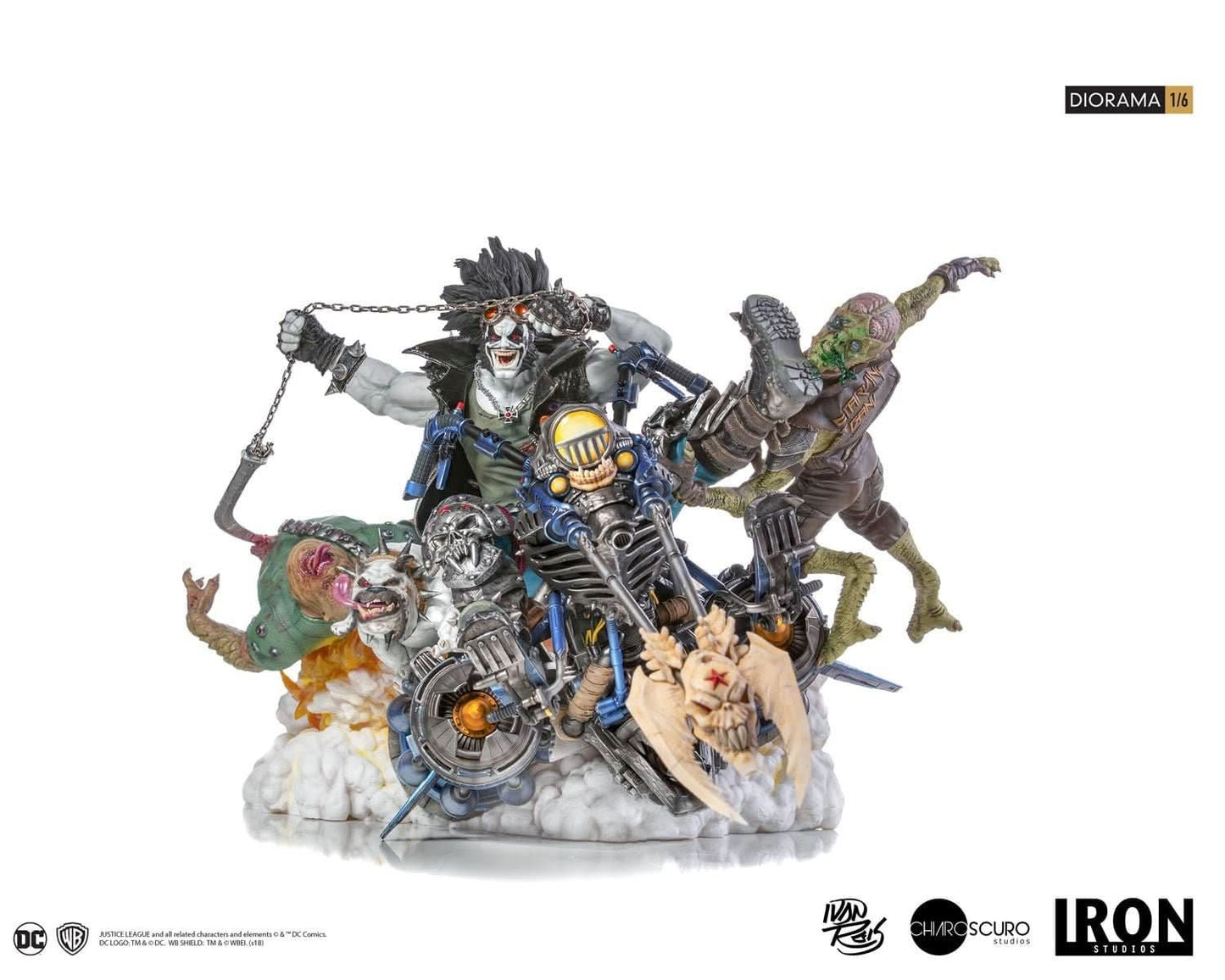 Statue Lobo 1/6 Diorama - Von Ivan Reis - DC Comics