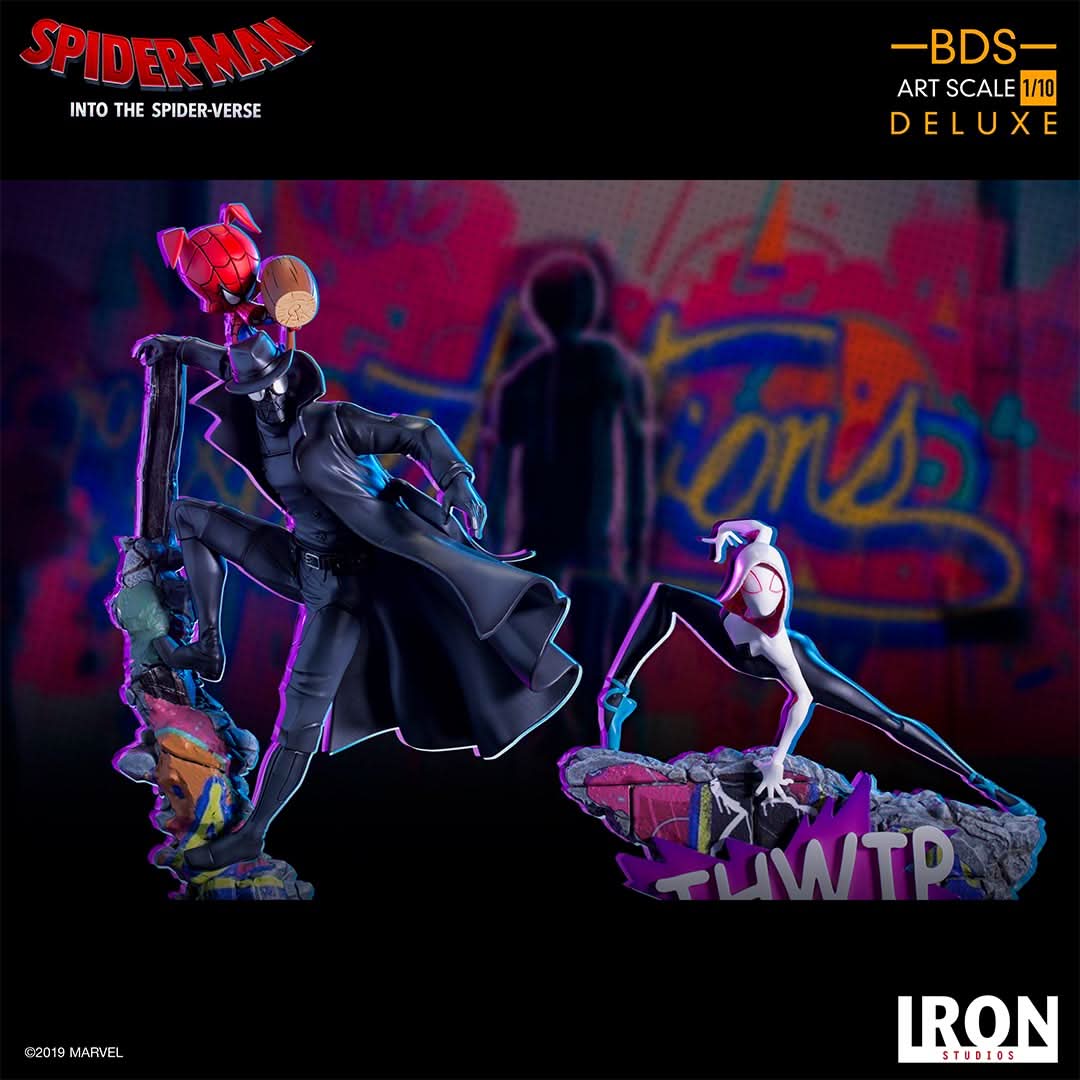 Statue Spider Noir and Spider Ham - Spiderman: Into The Spiderverse - Art Scale 1/10 - Spider-Man