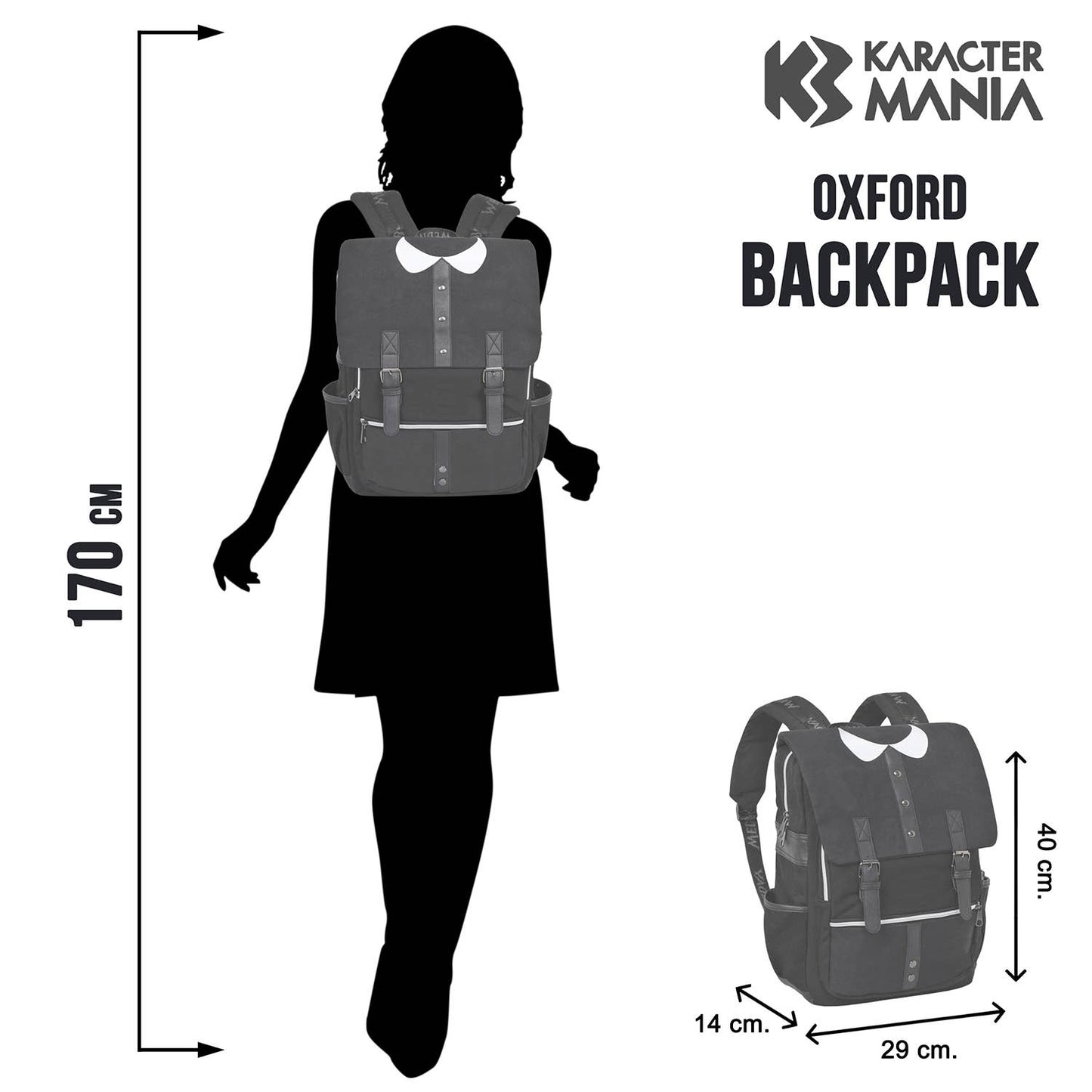 Black Oxford Wednesday Uniform Backpack