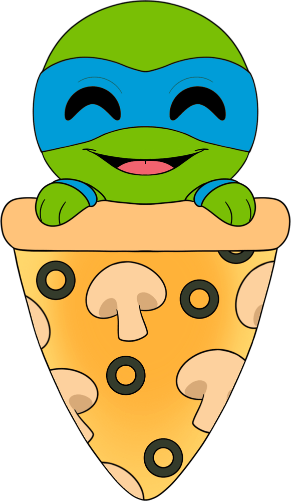 Leonardo Pizza Plüschtier (23 cm)