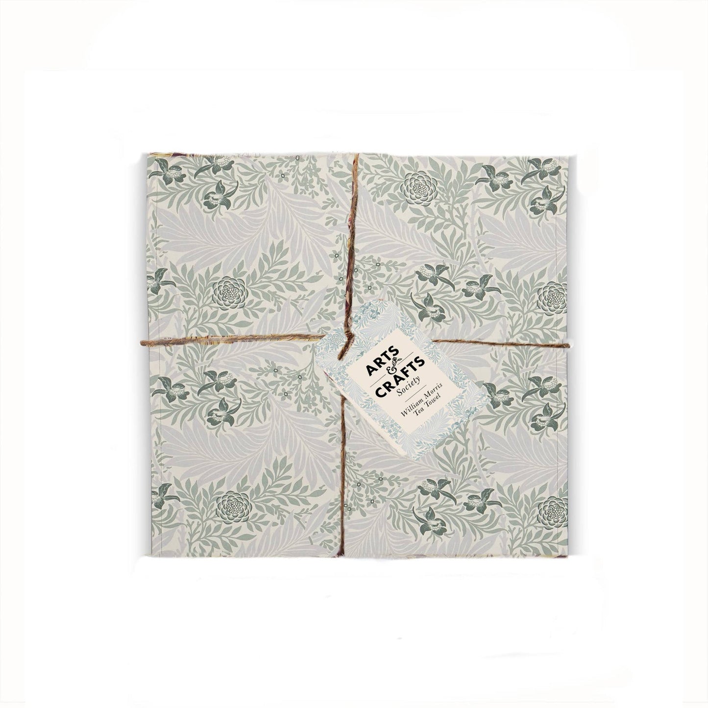William Morris Tea Towel - ACS Recycled Cotton Larkspur