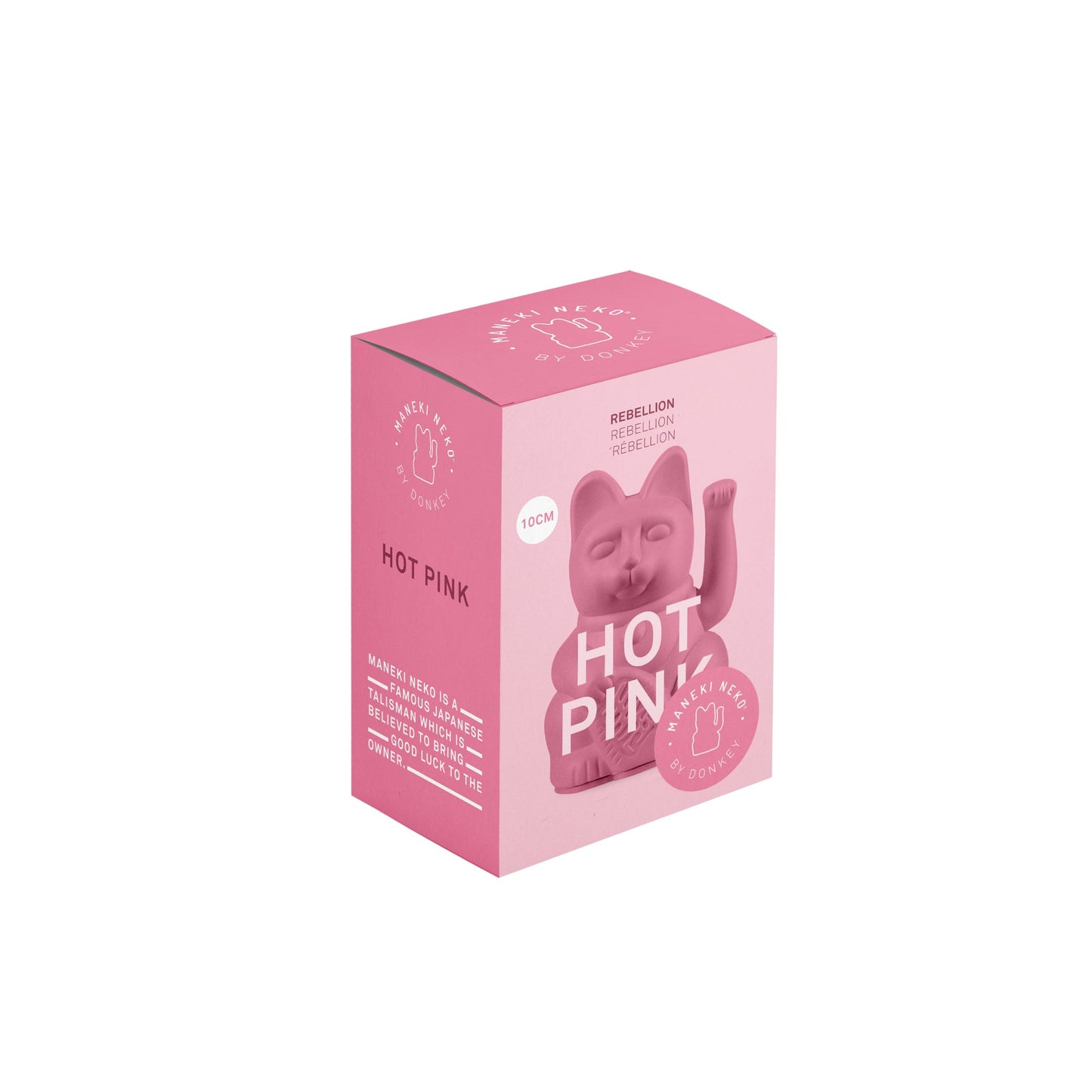 Mini Chat Chanceux Rose Chaud
