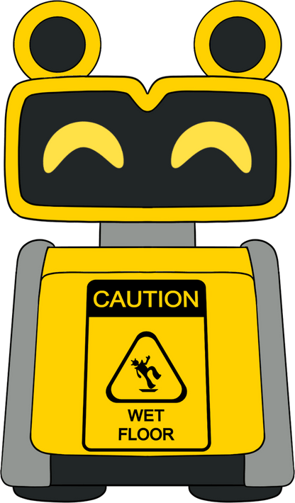 Wet Floor Bot Shoulder Rider (6in)