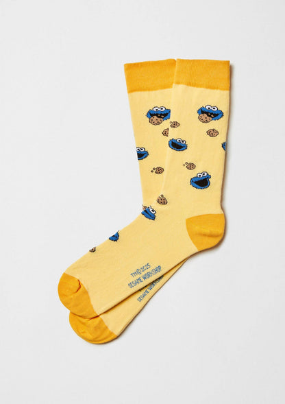 BeSesameStreet Cookie Monster Yellow Socks