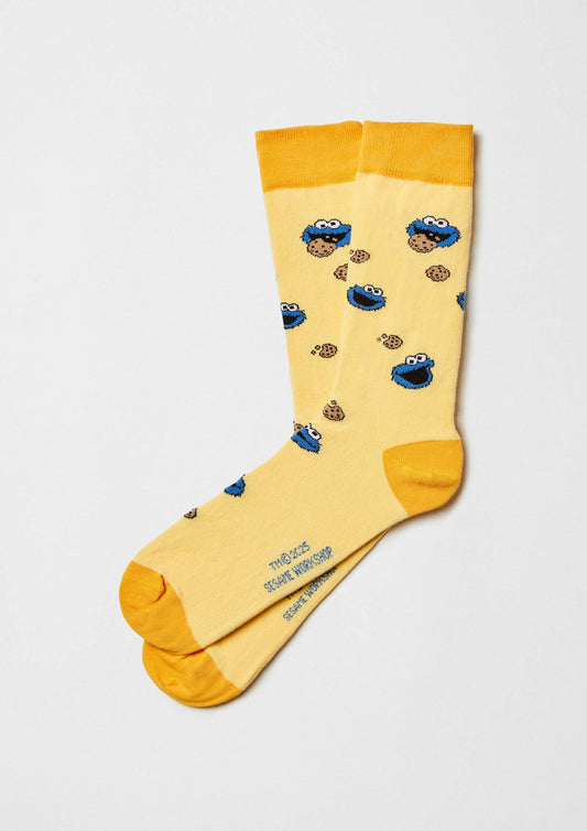 BeSesameStreet Krümelmonster gelbe Socken