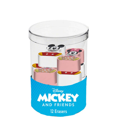 Würfel mit 12 Disney „Mickey und Minnie Mix“-Radiergummis