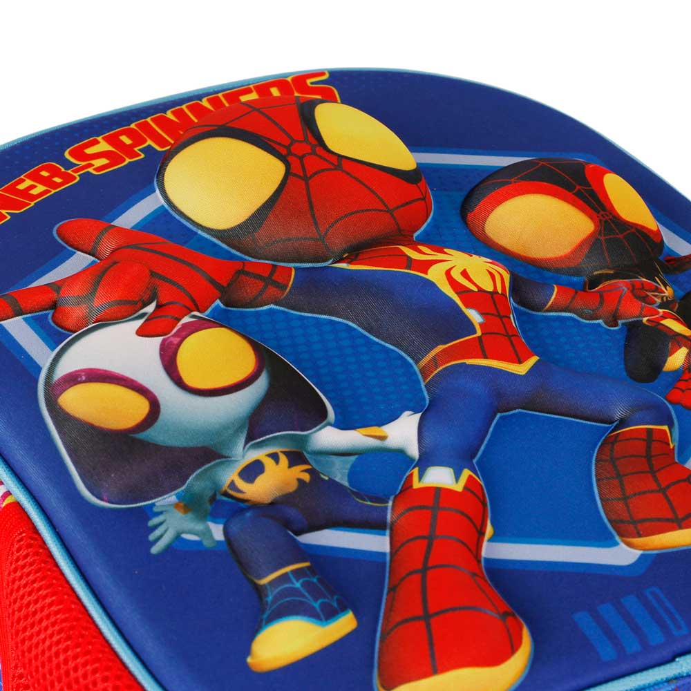 Kleiner blauer 3D-Marvel-Rucksack – Spider-Man-Spinner