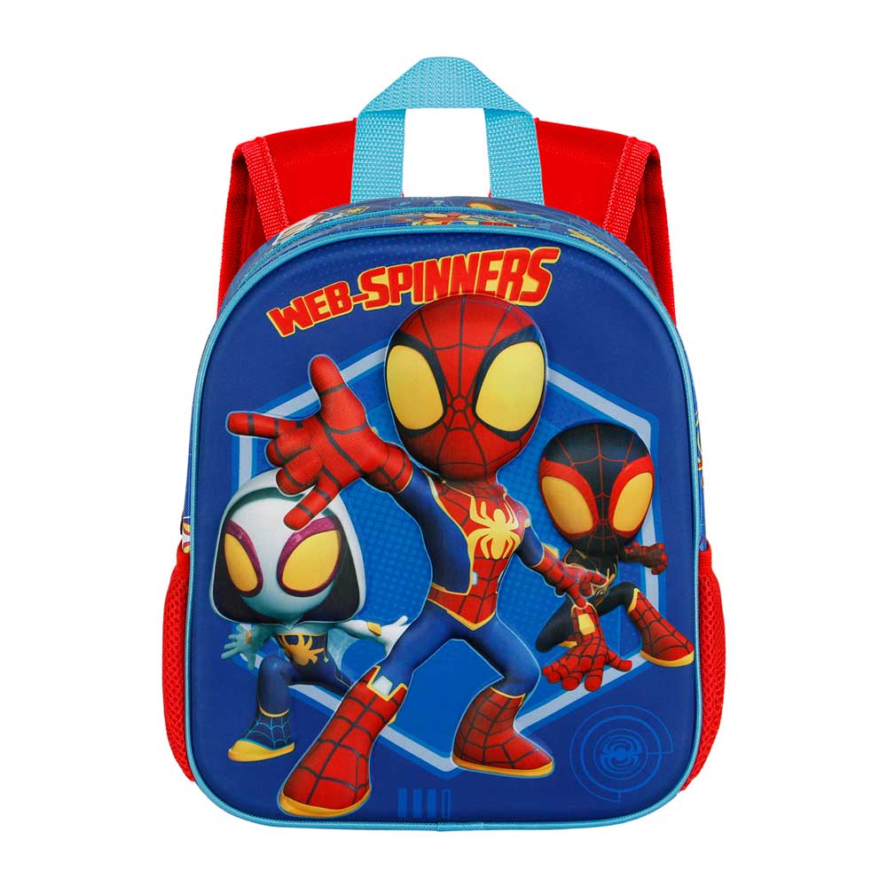 Kleiner blauer 3D-Marvel-Rucksack – Spider-Man-Spinner