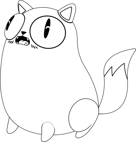 Stofftier Katze Derpy (23 cm)