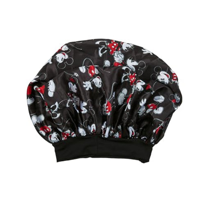 Bonnet de nuit en satin Disney Mickey & Minnie – noir