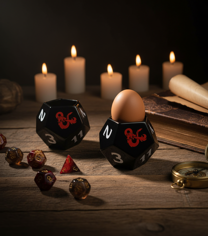 Dungeons &amp; Dragons D20 Dice-Shaped Egg Cup