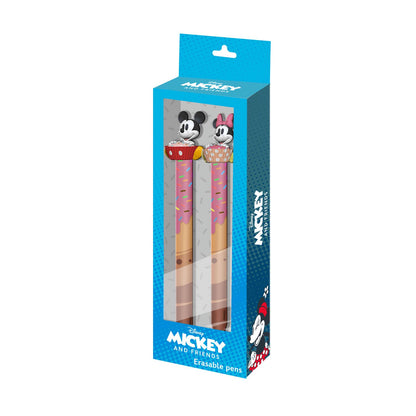 Pack Mixte de 2 Stylos Gel Effaçables Disney « Mickey et Minnie »