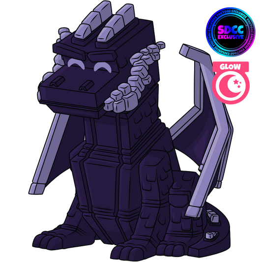 Im Dunkeln leuchtender Obsidian-Enderdrache