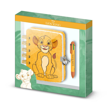 Coffret Journal + Stylo 6 Couleurs Disney Le Roi Lion « Sit »