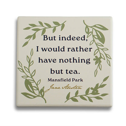 Sous-verre en céramique Jane Austen - Mansfield Park