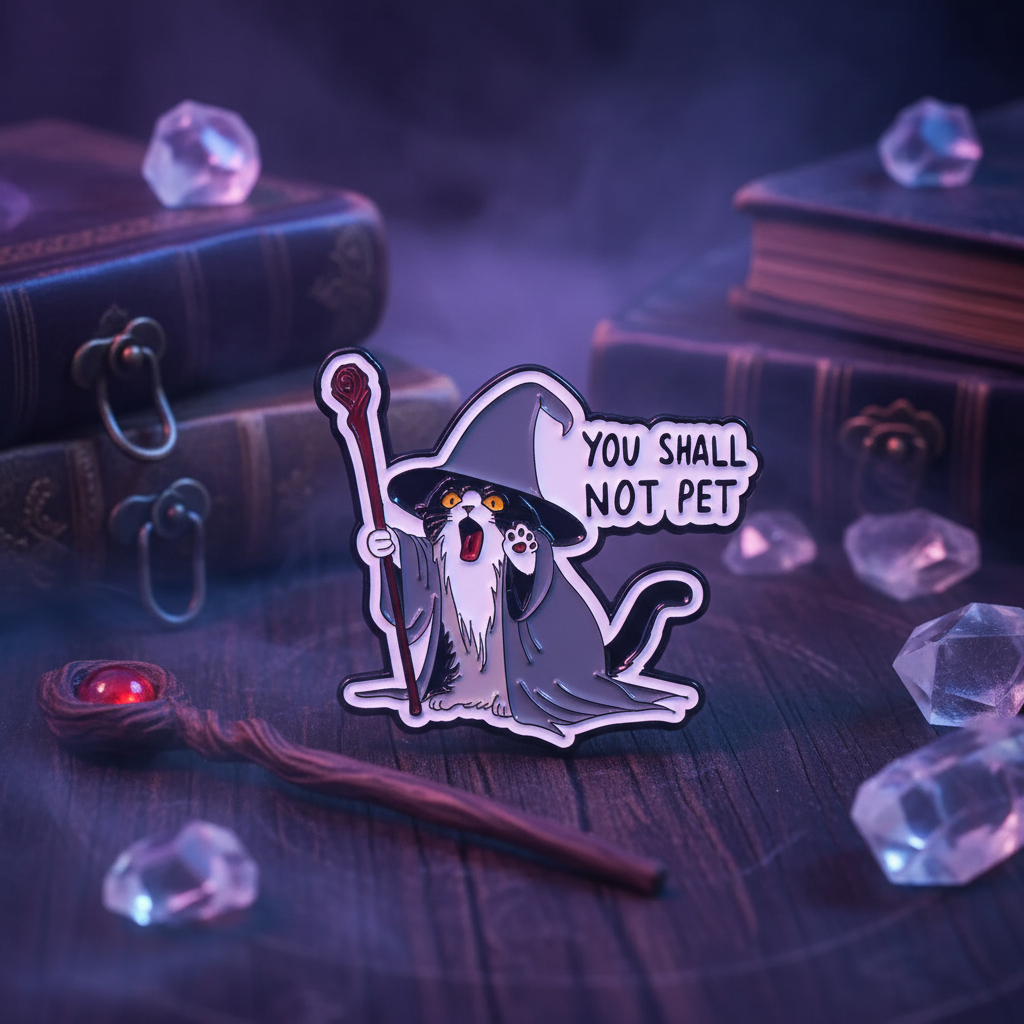 Pin's kat "Je mag niet aaien"