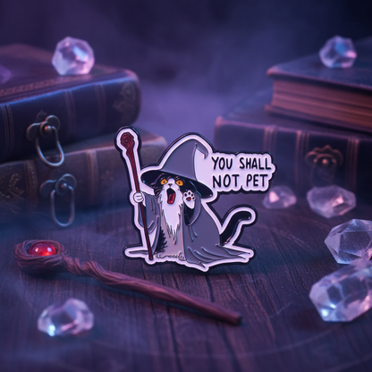 Pin's kat "Je mag niet aaien"