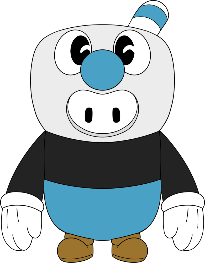 Cuphead x Fall Guys Mugman Plüschtier (23 cm)