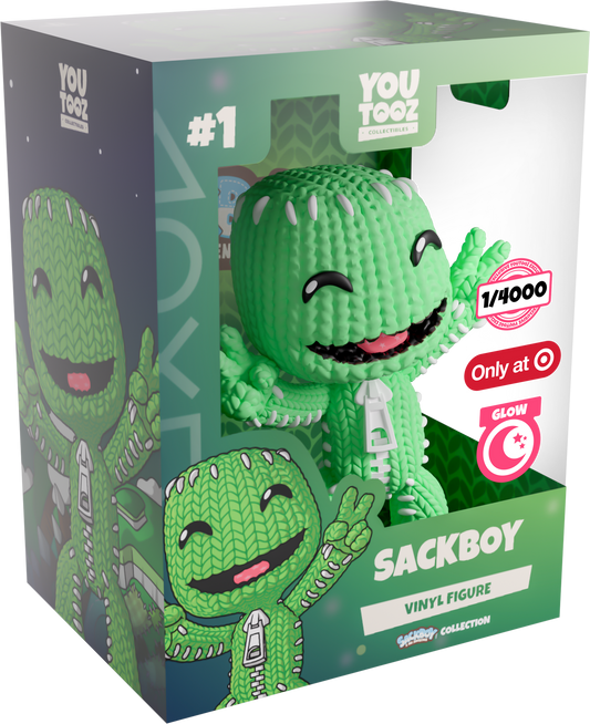 Im Dunkeln leuchtender Sackboy