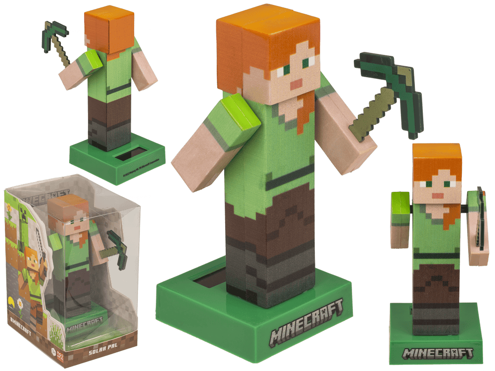 Figurine solaire – Minecraft - Alex