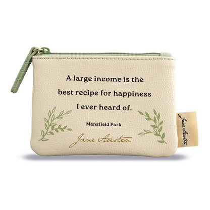 Porte-monnaie Jane Austen - Citation 9 x 13 cm