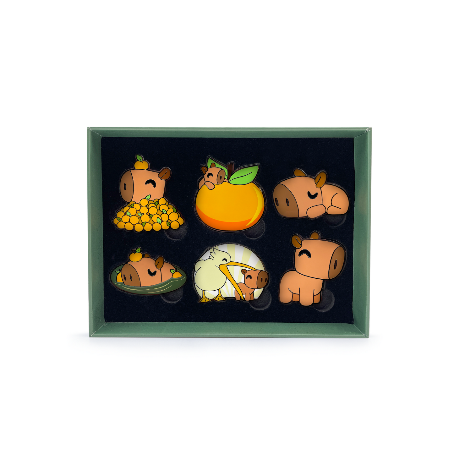 Meerschweinchen-Pin-Set