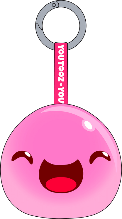 Radiant Pink Slime Keychain (5in)