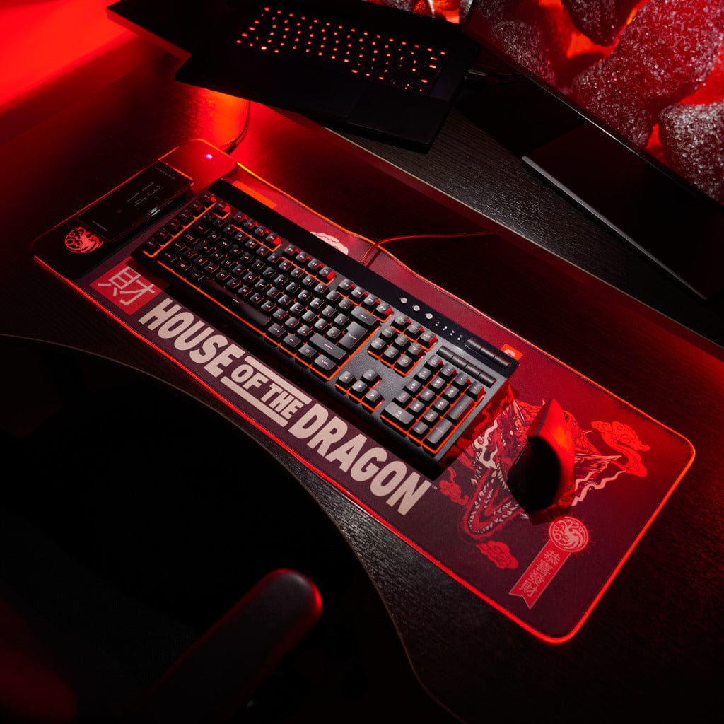 House of Dragons – Übergroße Gaming-Matte & mobiles Ladegerät