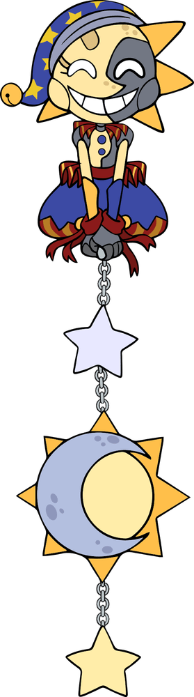 Sonnen- und Mond-Anstecknadel