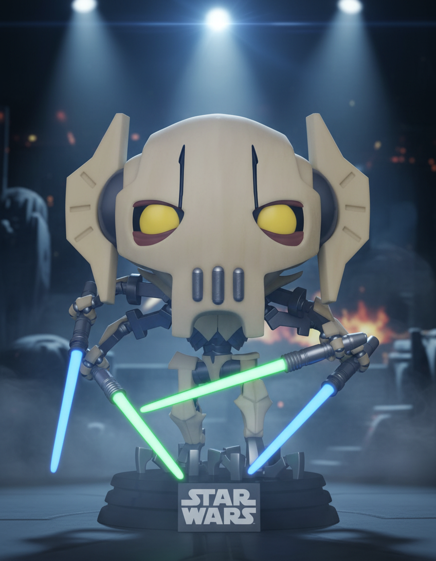 Pop! General Grievous mit Lichtschwertern