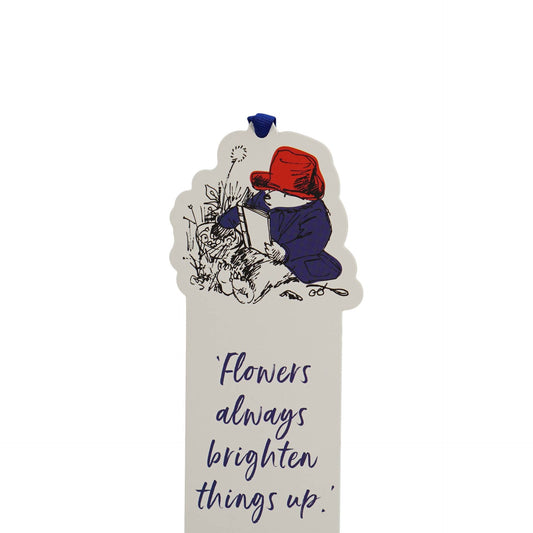 Lesezeichen Paddington – in Form von Papierblumen