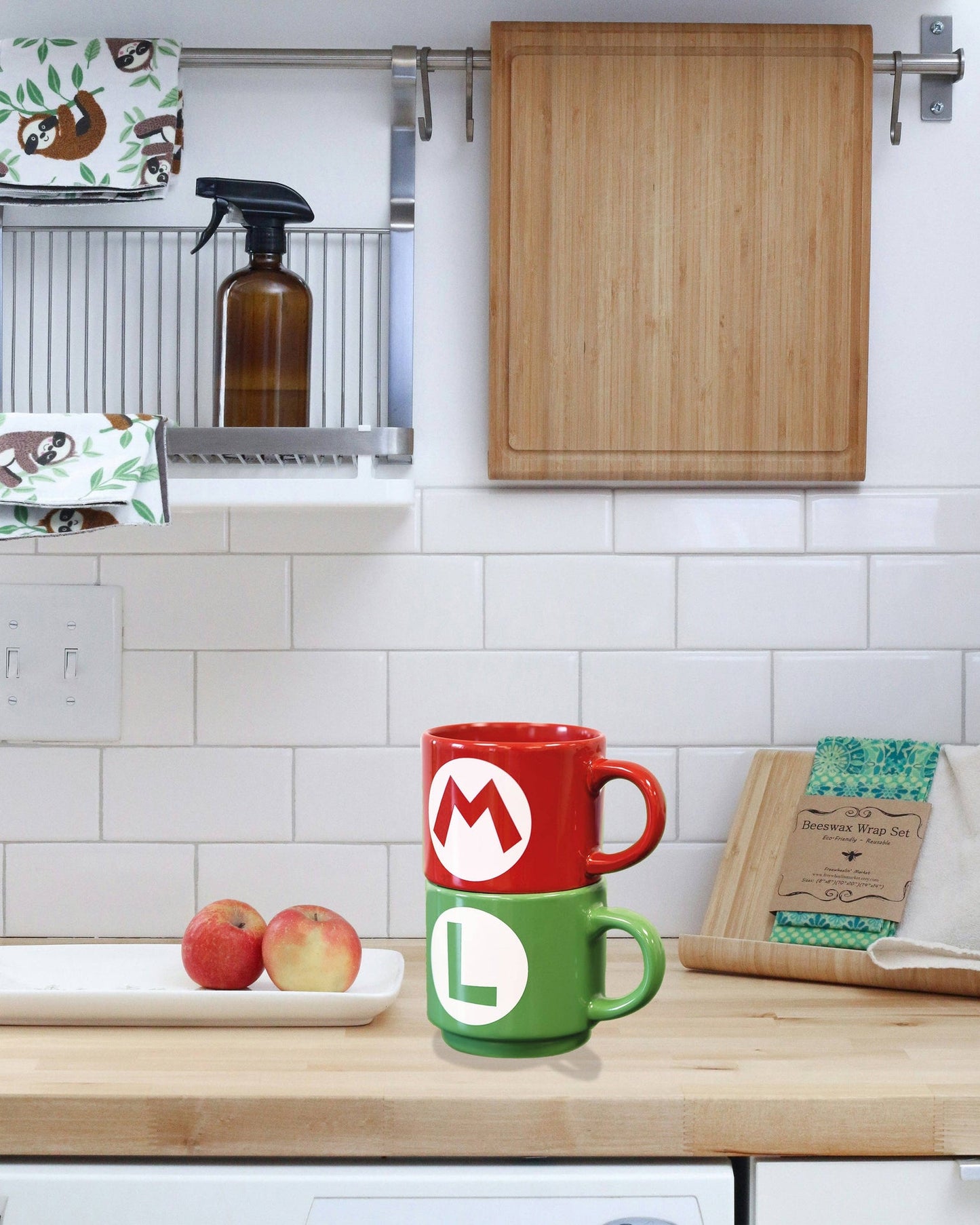 Super Mario Stapeltassen-Set – Luigi & Mario