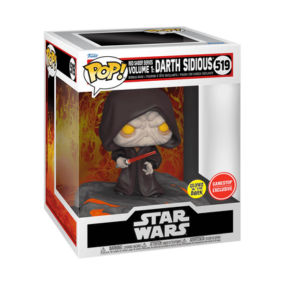 Pop! Deluxe Red Saber Series Volume 1: Darth Sidious (Glow)